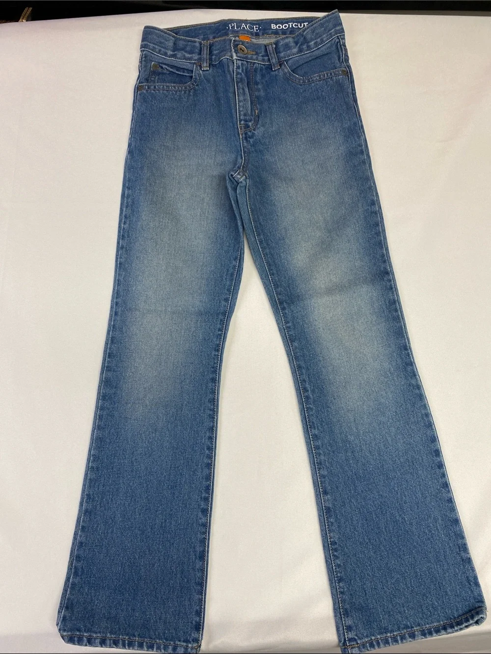 Children's Place Boys Blue Denim Bootcut Jeans Size 10S (4 Pairs)